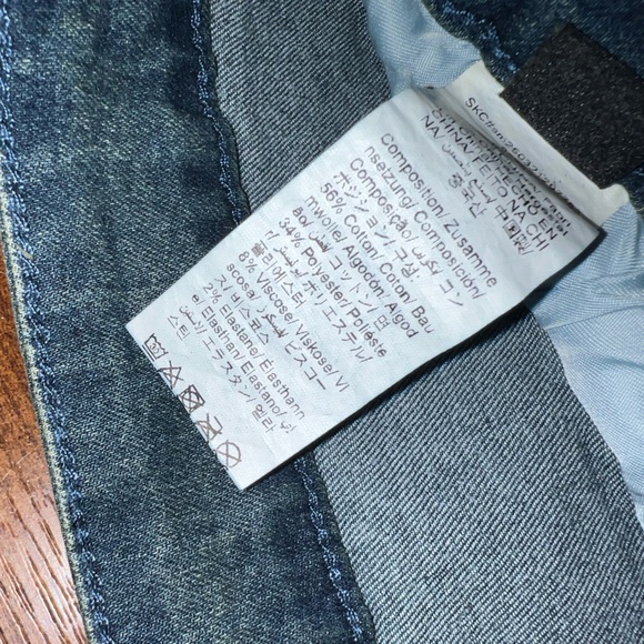 New Shein ManFinity Distressed Blue Ripped Straight Leg Skinny Jeans Size 5XL - Picture 6 of 6